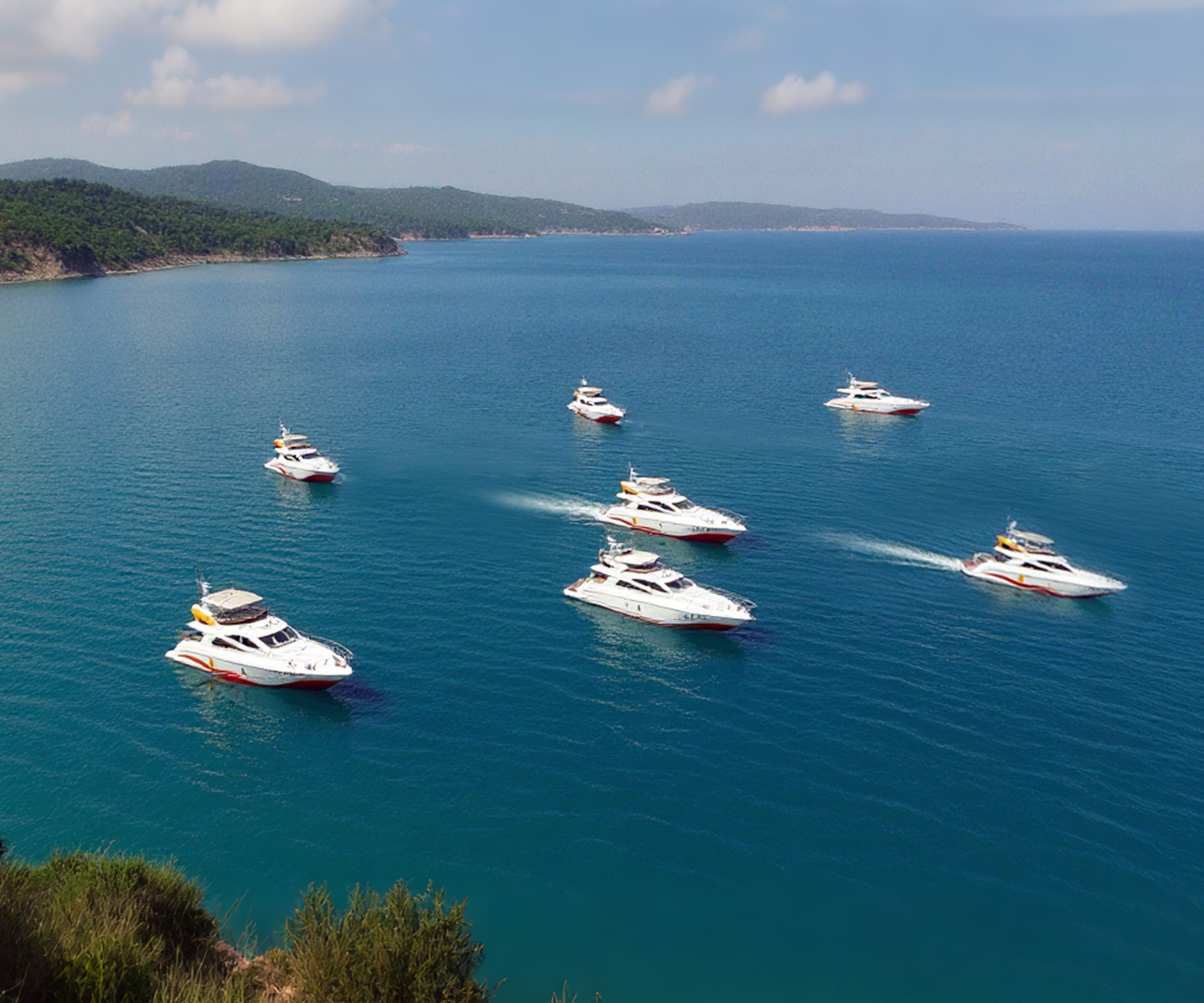 pp电子科技批量高端定制游船启航交付